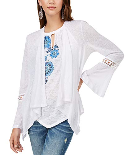 I.N.C. Crochet-Sleeve Linen Cozy